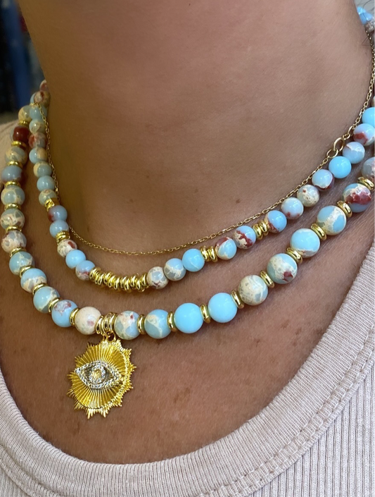 BLUE EYE NECKLACE