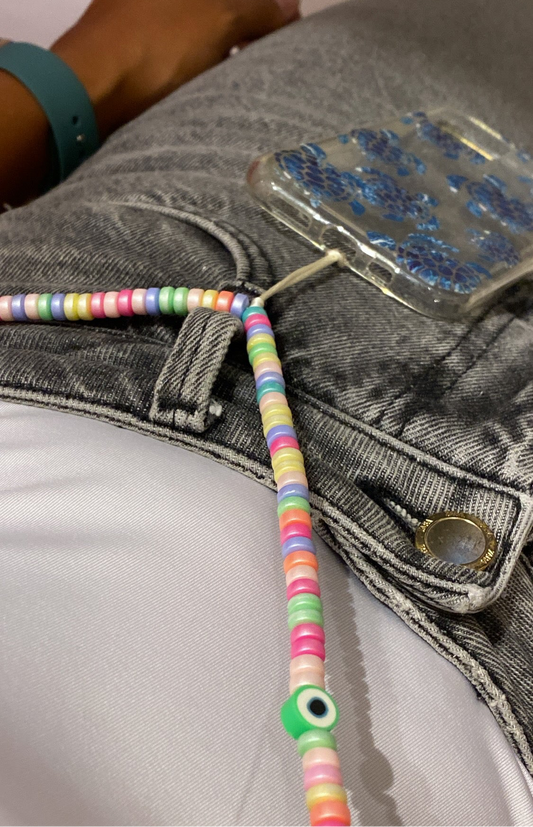 GLAZED EYE PHONE CHAIN