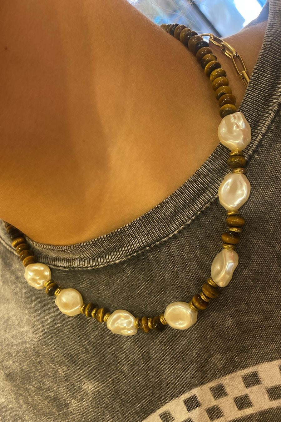 TIGER-EYE NECKLACE
