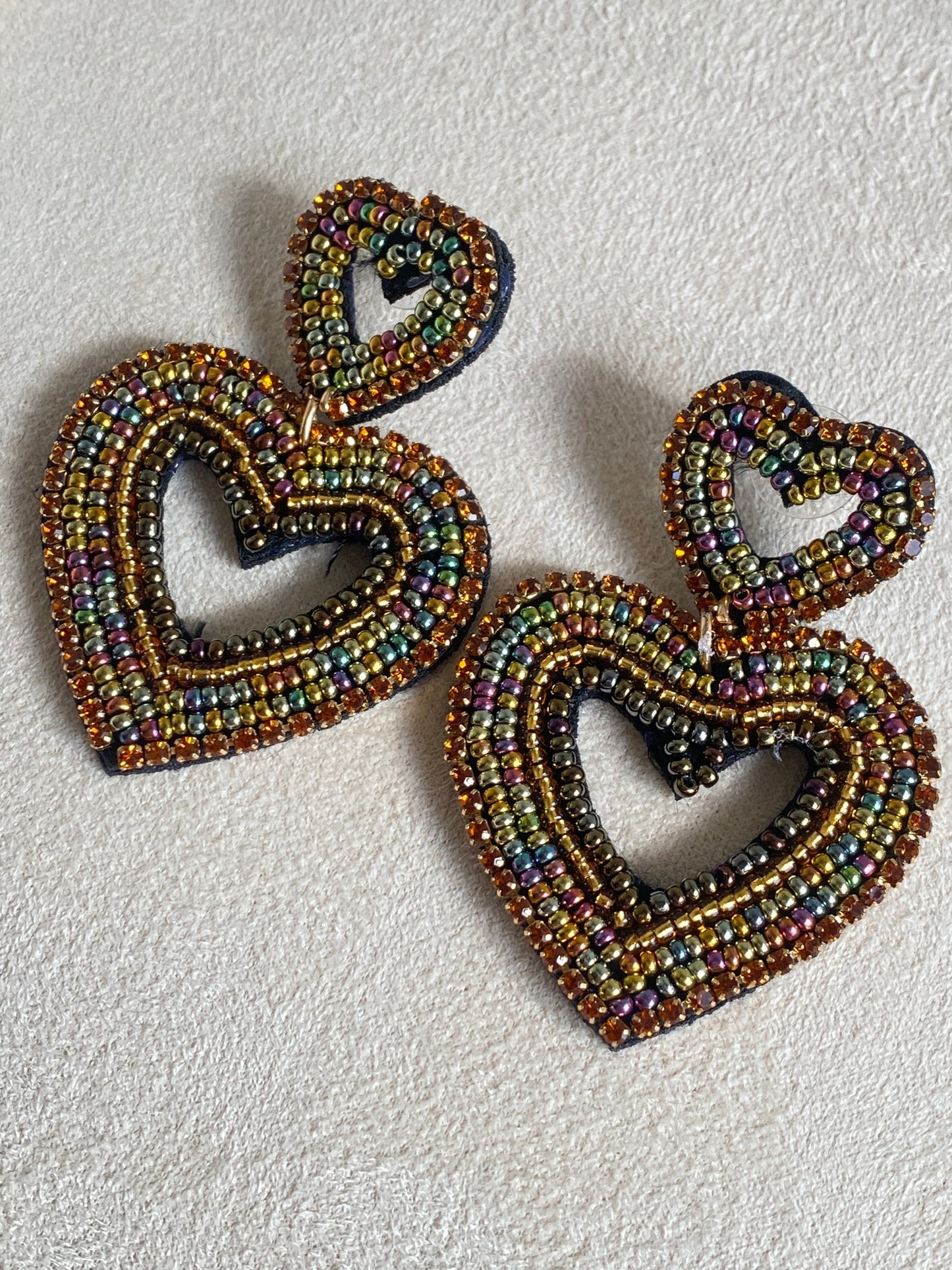 BEADED HEART ER