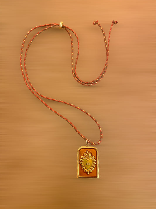 ORANGE HEART CORD