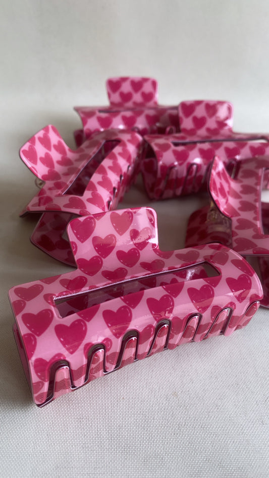 HEART HAIR CLIPS