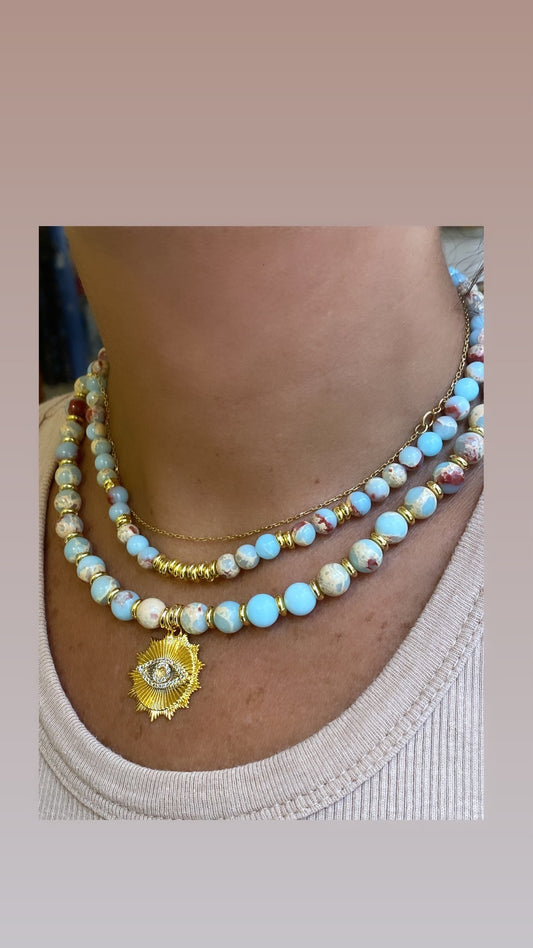BLUE EYE NECKLACE