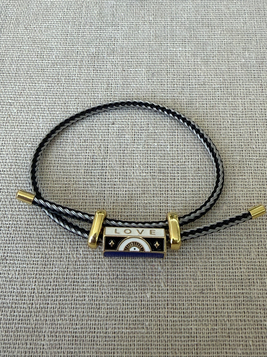 LOVE CHARM BLACK & GREY BR