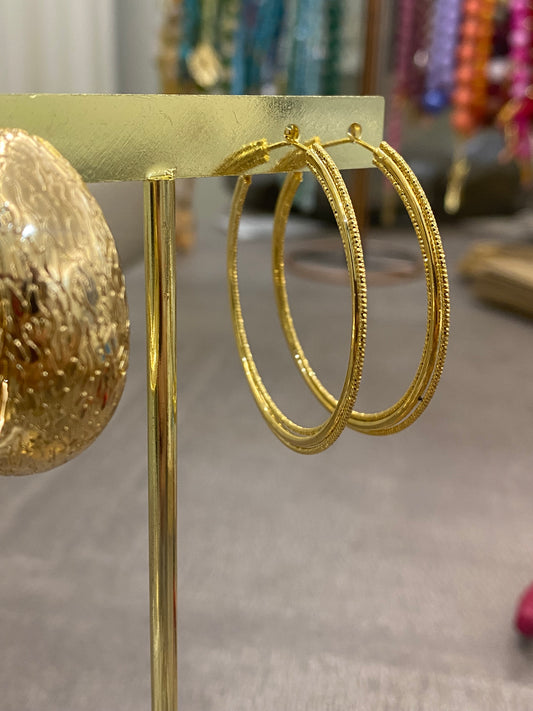 GOLDISH THIN HOOPS