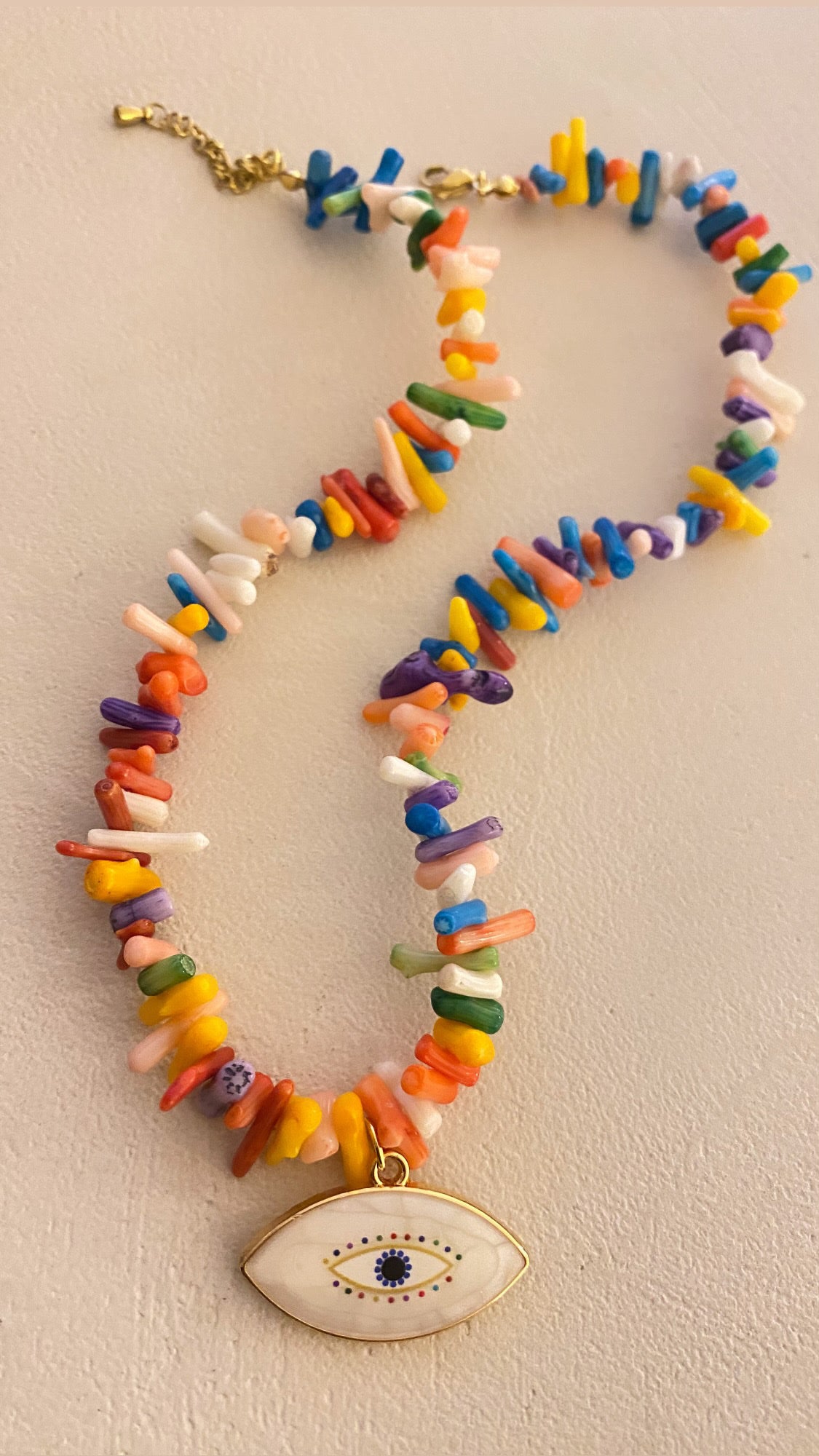 MULTI COLOR EYE NECKLACE