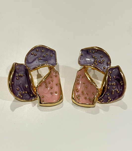 PINK PURPLE EARINGS