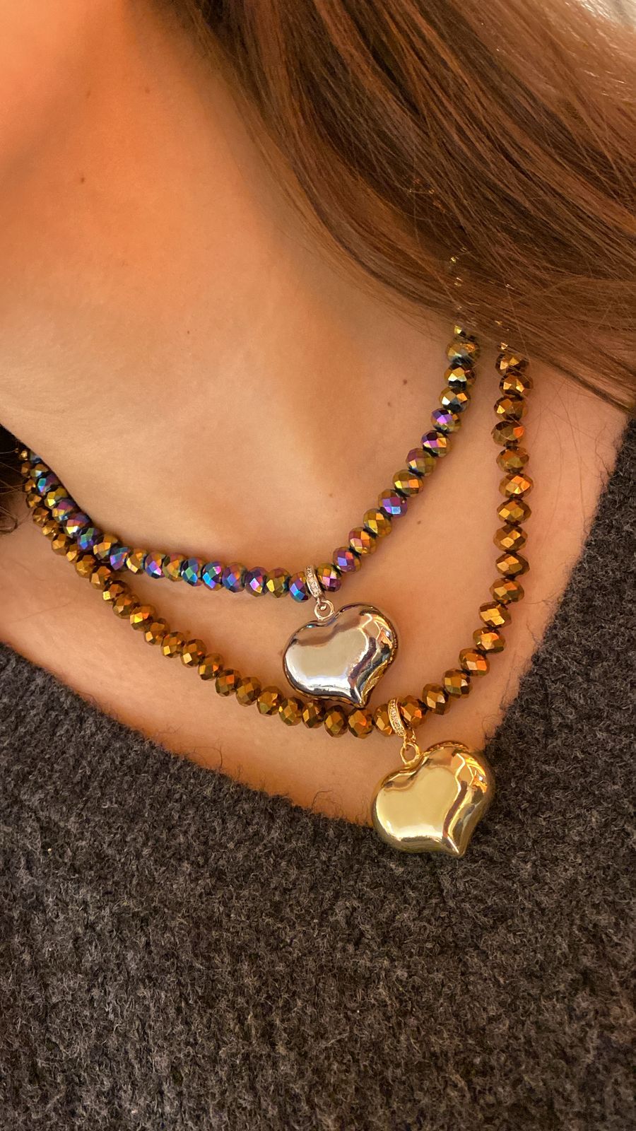 HEART CRYSTAL NECKLACE